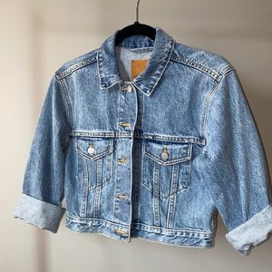 Aritzia Denim Forum Tina Crop Jacket